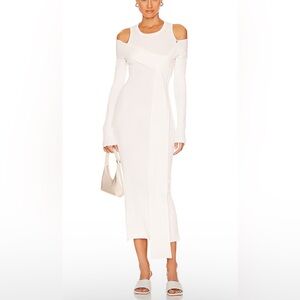 NWT Atoir Fall Away White Long Sleeve Midi Dress (sold out on Revolve)